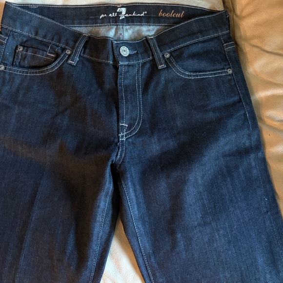 7 For All Mankind Denim - 7 For All Mankind Dark Indigo Boot Cut Jeans